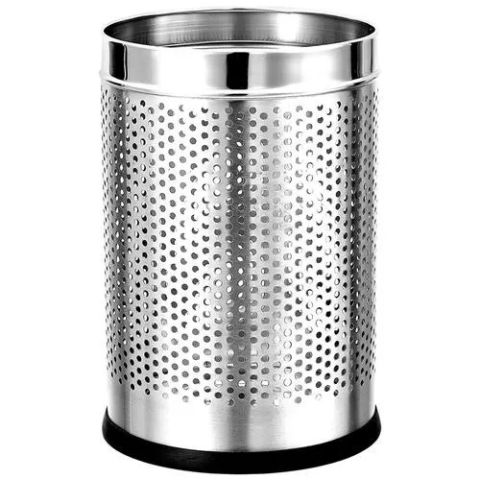  Steel Perforated Dustbin 8X12, Pack of 1 