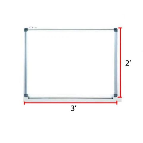 Non Magnetic White Board 2X3 Sft, With Aluminium Frame, 1 Unit