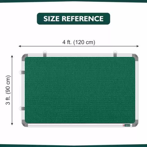Notice Board / Pin-Up Board 3X4 SFt, With Aluminium Frame, 1 Unit