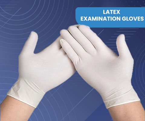  Latex Gloves Box, Pack of 50 Pairs 