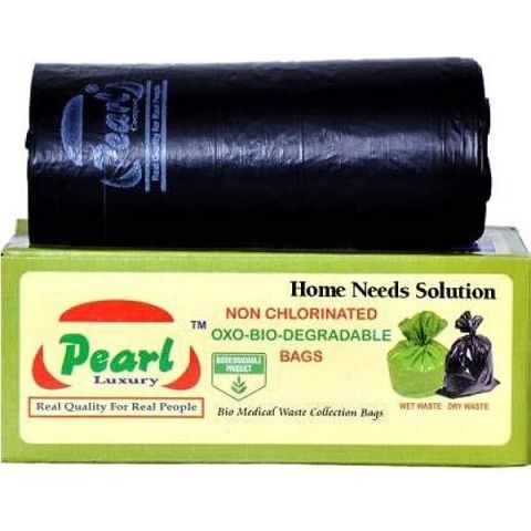  Pearl Garbage Bag 19"X21" Medium Roll of 30, Box of 12 Rolls 