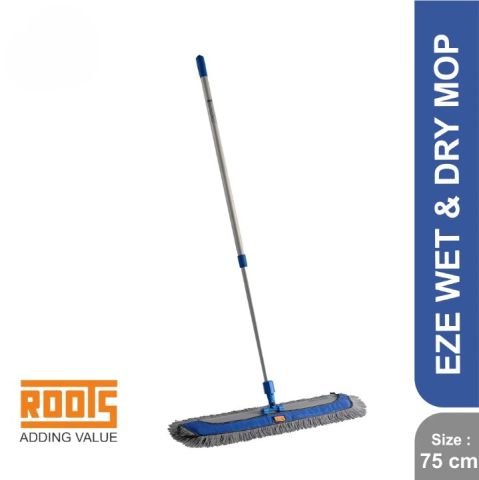  Rootz Ezeclean Wet & Dry Mop Set- 75 cms Blue 559260014-00, Pack of 1 