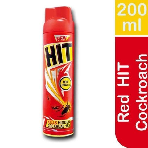  Godrej Hit Spray 200 ML , Red For Cockroach, Pack of 2 