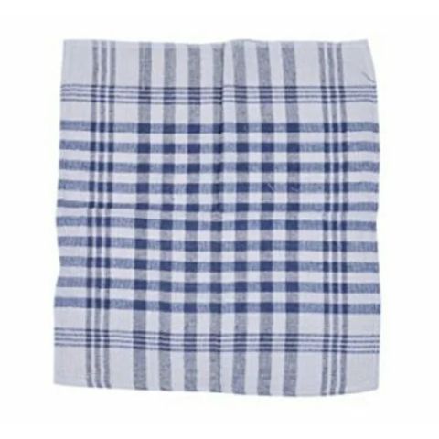  Check Cloth Duster 12X18, Blue, Set Of 12 