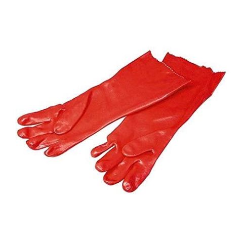  Rubber Hand Gloves Red - Pair, Pack of 4 