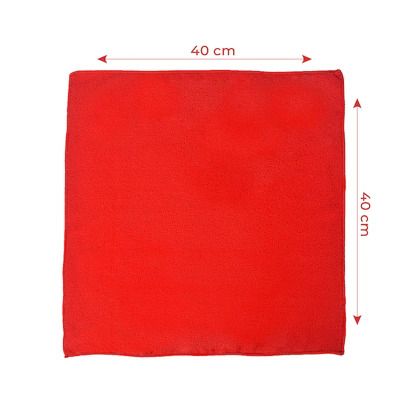  Regional Micro Fibre Duster 40X40 240 GSM, Red, Set Of 12 