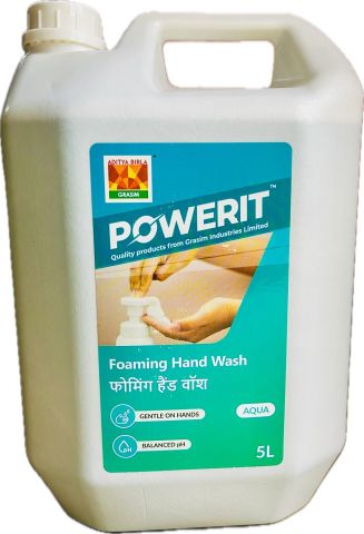  Power IT Foam Hand Wash 5 Ltr Grasim Chemicals Aqua 