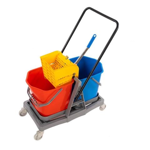  Regional Wringer Trolley 20 + 20 Ltr Double Bucket, Pack of 1 