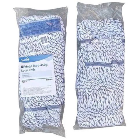  TASKI by Diversey Fringe Mop 450g loop ends, Pack of 1 