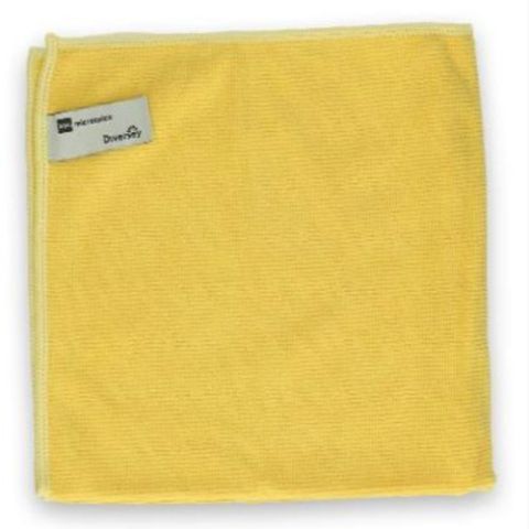  Diversey Taski Micro Fibre Duster 40X40 CM 250 GSM Yellow, 5627689, Pack of 12 
