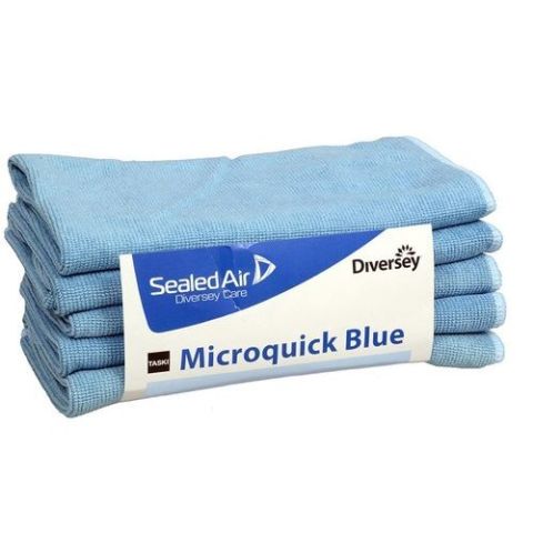  Diversey Taski Micro Fibre Duster 40X40 CM 250 GSM Blue, 5627662, Set Of 12 