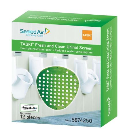  Diversey Taski Fresh & Clean Urinal Screen, Pack of 12 