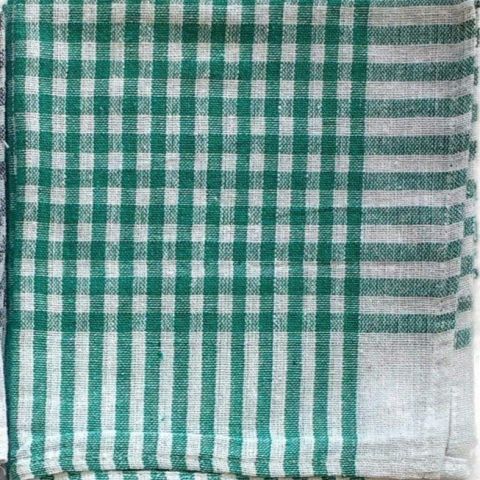  Check Cloth Duster 12X18, Green, Set Of 12 