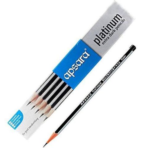 Apsara Platinum Pencil Pack of 10, 1 Set