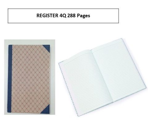 SD Ruled Register 4 Quire - 288 Pages, 1 Book