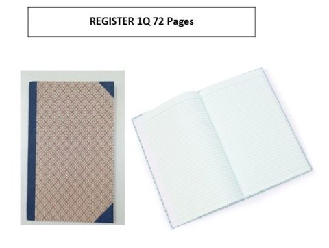 SD Ruled Register 1 Quire - 72 Pages, 1 Book