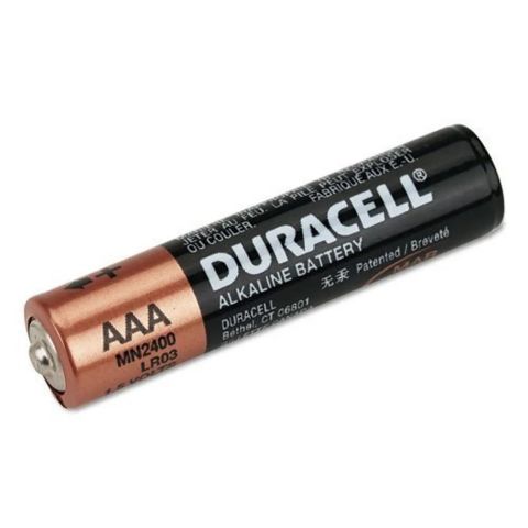 Duracell LR03 MN2400 Alkaline AAA Battery, 1.5V, 6 Battery / Card