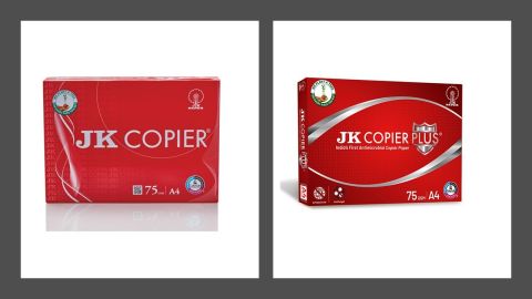 JK Red Copier / Copier Plus A4 75 GSM 500 Sheets/Ream, 1 Ream