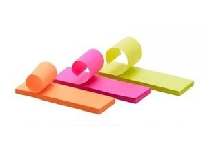3M Post it Prompt 1X3, 3 Colour, 150 prompts, Pack of 6