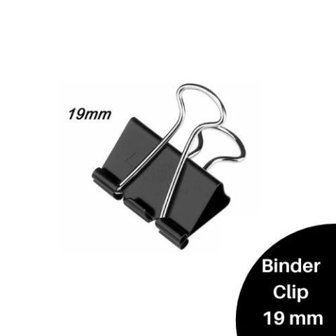 Goodmake Binder Clip 19MM Set Of 12 Clips, Set Of 3