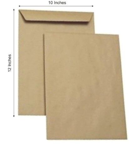 Brown Envelope 12"X10" A4 - Single - 90 GSM, Pack of 100, 1 Set