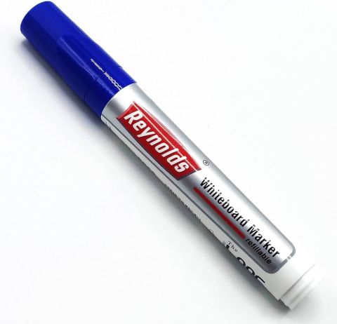 Reynolds HD White Board Marker Blue, Pack Of 10