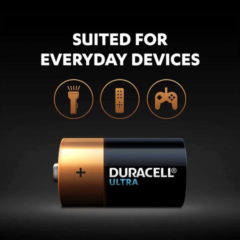 Duracell LR14 MN1400 C/2 Battery, Pack of 2, 1 Card