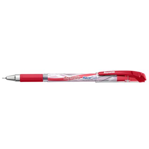 Reynolds Racer Gel Pen Red, 0.5MM Tip, Pack Of 10