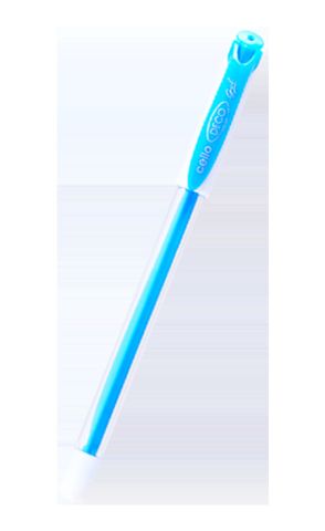 Cello Deco Gel Pen Blue, 0.5MM Tip, Pack Of 10, 1 Set
