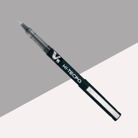 LUXOR BALL PEN PILOT HITECH POINT BLACK 0.5MM V5, 1 Unit