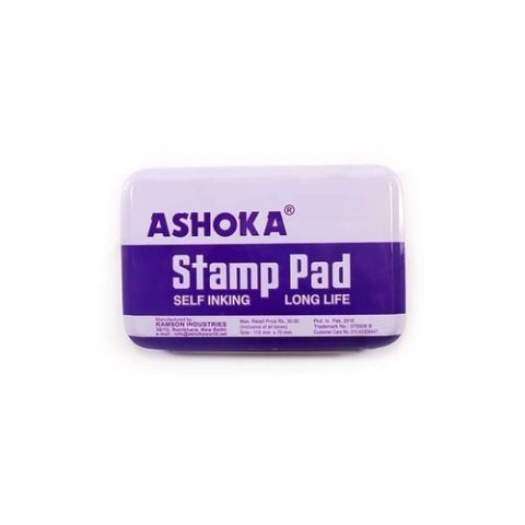 Ashoka Stamp Pad Medium 110 MM X 69MM Blue, Set Of 2