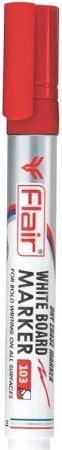 Flair Dry Eraser Whiteboard Marker Red, Pack Of 10