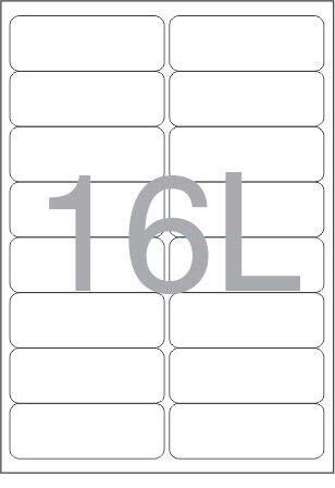 Novajet Multipurpose Label 16 Label A4 - Pk Of 100, 1 Set