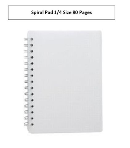 Nubryt Spiral Notebook 1/4, 40 Sheets. 80 Pages, Pack of 10