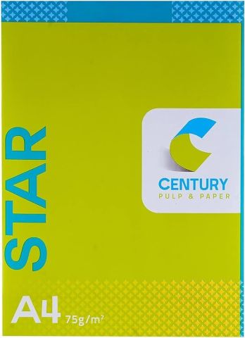 Century Star A4 75 GSM Copier Paper 500 Sheets / Ream, 1 Ream