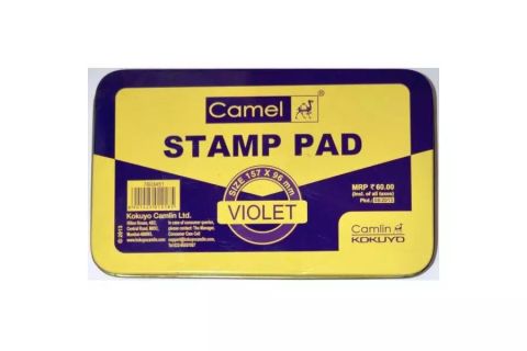 Camlin Stamp Pad Violet Blue Large 157 MM X 96 MM, Set Of 2