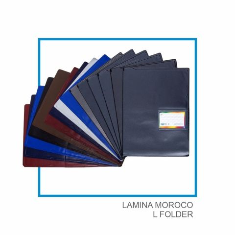 Goodmake Plastic Lamina Morocco Folder, Pack of 10