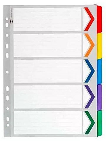 Goodmake PP File Separator 1 to 5, Pack Of 2