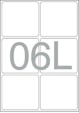 Novajet Multipurpose Label MPL-6P A4 - Pk Of 100, 1 Set